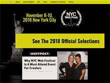 Tablet Screenshot of nycwebfest.com